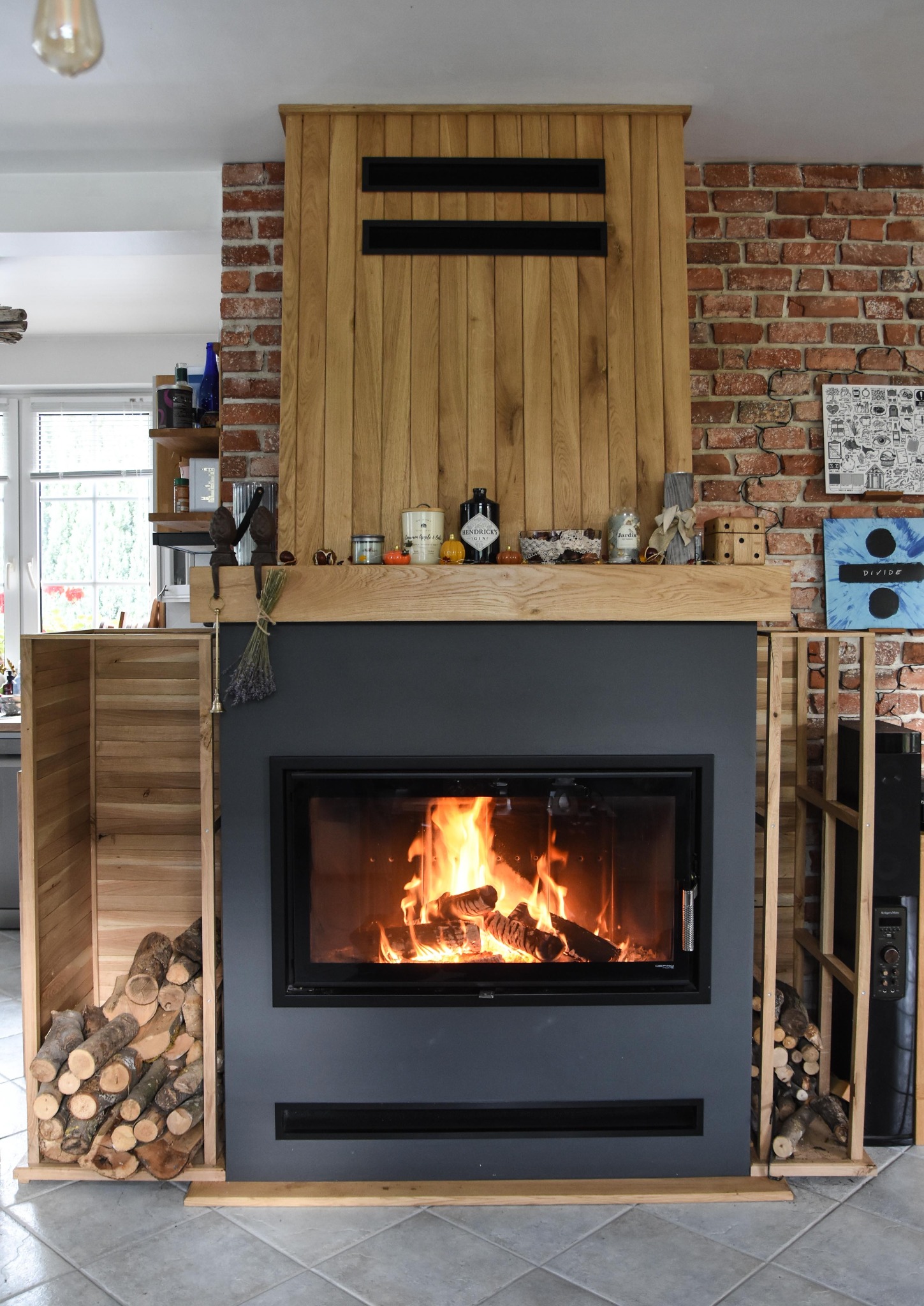 Kominek z wkładem Defro Intra la