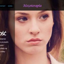 strona internetowa dla gabinetu kosmetycznego - tematyka to mezoterapia