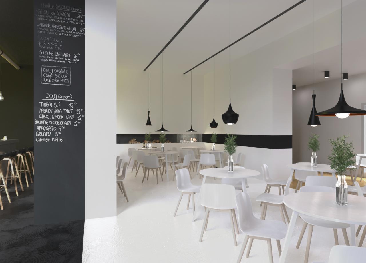 Projekt restauracji w Radomiu, wizualizacja 2