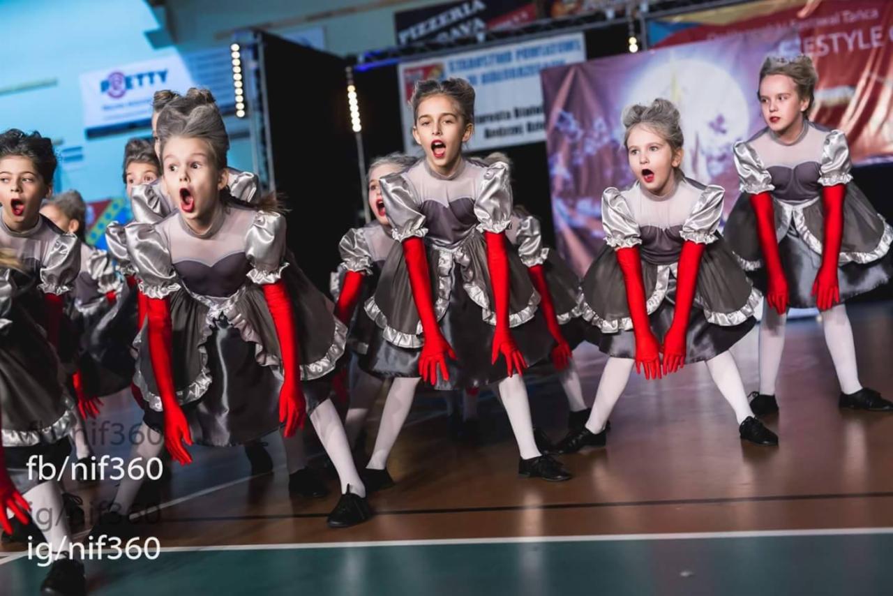 Stroje taneczne dla grupy Szok