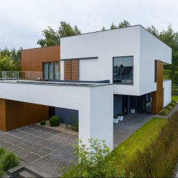 Budrop - Willa w Niemczu, okna aluminiowo drewniane