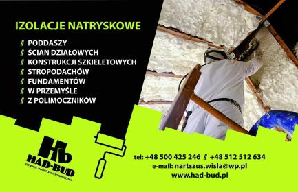 Krzysztof Haduch - Ocieplanie Pianką PUR Kozakowice dolne