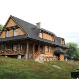 Projekt domu w Bieszczadach architekt Ustrzyki