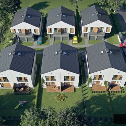 Osiedle domów jednorodzinnych wizualizacje 3D