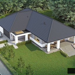Projekt domu parterowego w okolicach Tarnowa Podgórnego