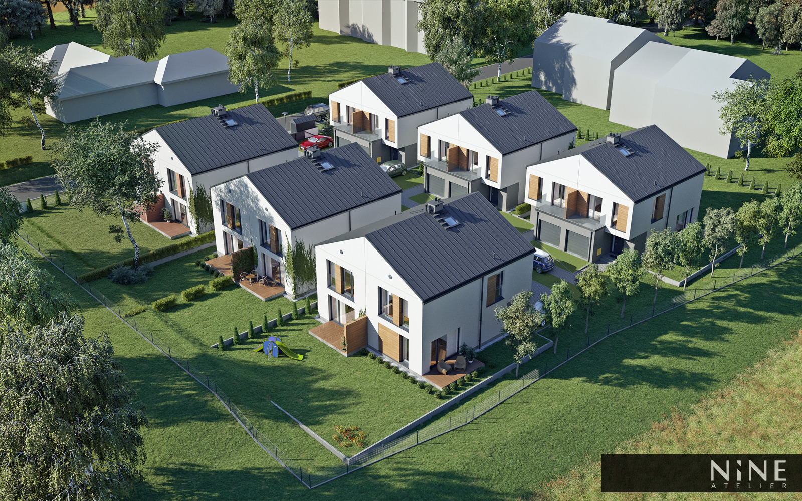 Projekt osiedla domów jednorodzinnych architekt Poznań