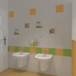 Łazienka dla przedszkolaków w Kramsku