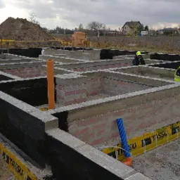 FUNDAMENTY BUDYNKU z bloczka betonowego listopad 2019r.