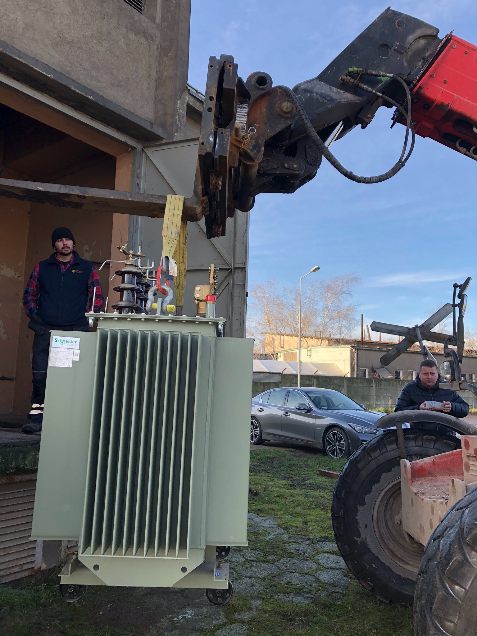 Wymiana transformatora w podstacji