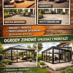 AlKac - Oferta: tarasy z drewna, kompozytu, kostki brukowej i płyt ceramicznych. Dodatkowo ogrody zimowe - sprzedaż i montaż. Nowoczesne konstrukcje, całoroczny relaks.