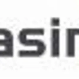 Logo LeasingApp z pomarańczowym symbolem i szarym napisem.