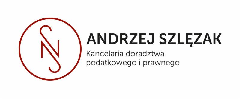 Logo kancelarii doradztwa podatkowego i prawnego z inicjałami w okręgu.