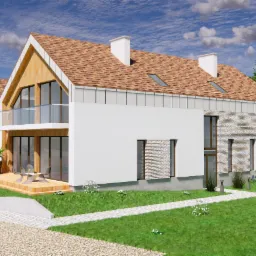 Łeba. Koncepcja osiedla budynków mieszkalnych