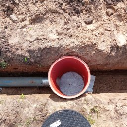 KINGKAN - odwodnienie terenu w budowie