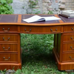 Klasyczne angielskie biurko kingston lacy serpenty