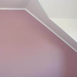 Zakład Remontowo Budowlany Piotr Kogut - Pomalowana na różowo ściana pod skosem poddasza, biały sufit z listwą wykończeniową