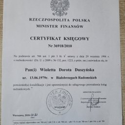 Jesteśmy certyfikowanym biurem rachunkowym