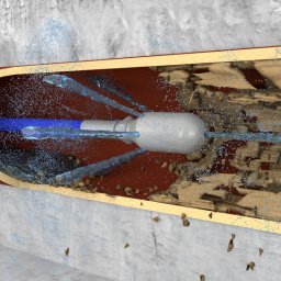 Udrażnianie rur kanalizacji wewnętrznej i zewnętrznej. Średnica rur do fi 160.