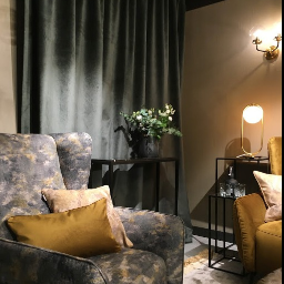 Aranżacja salonu w showroomie. 