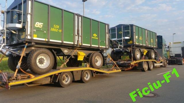 transport przyczep naczep wywrotek