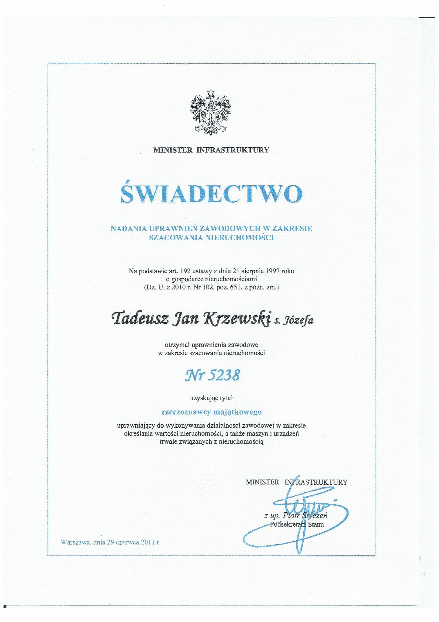 Uprawnienia zawodowe