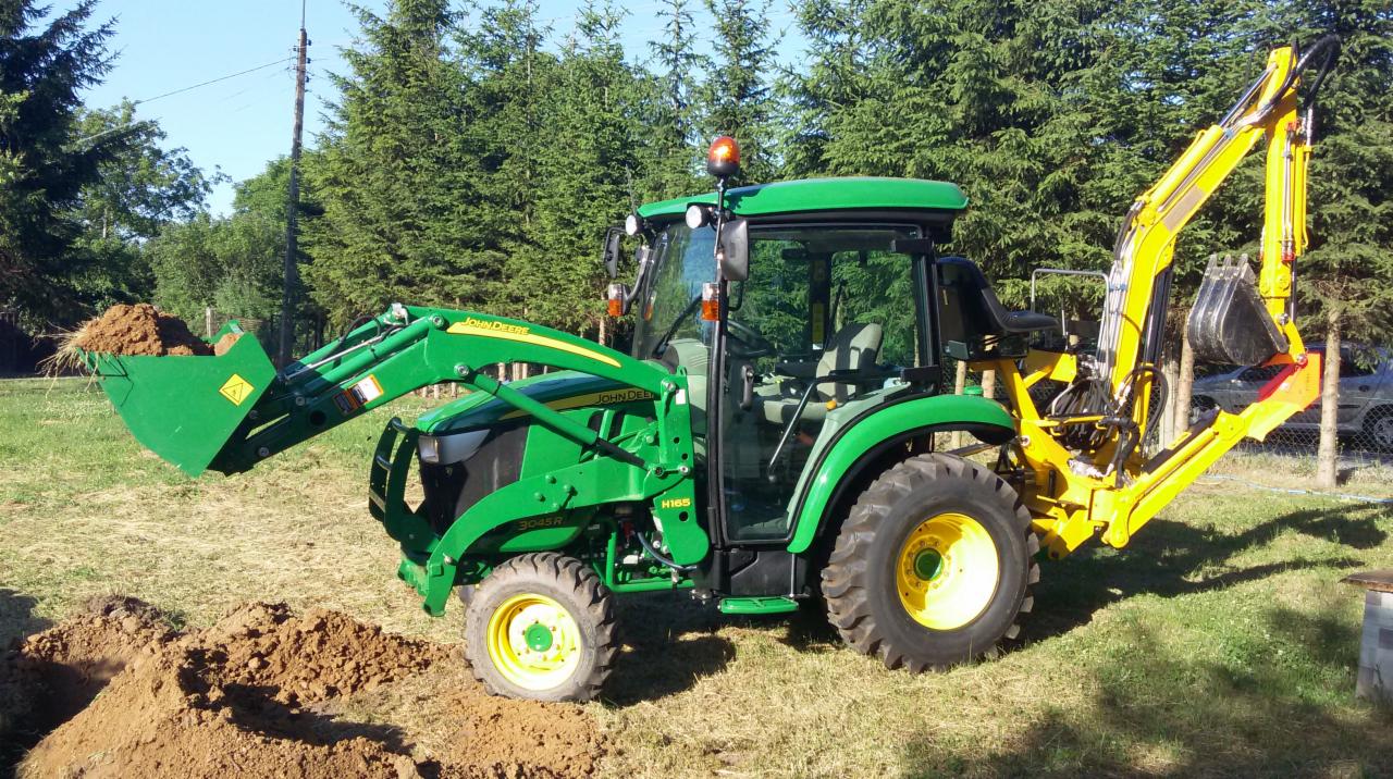 Mini koparko ładowarka szerokość 160cm