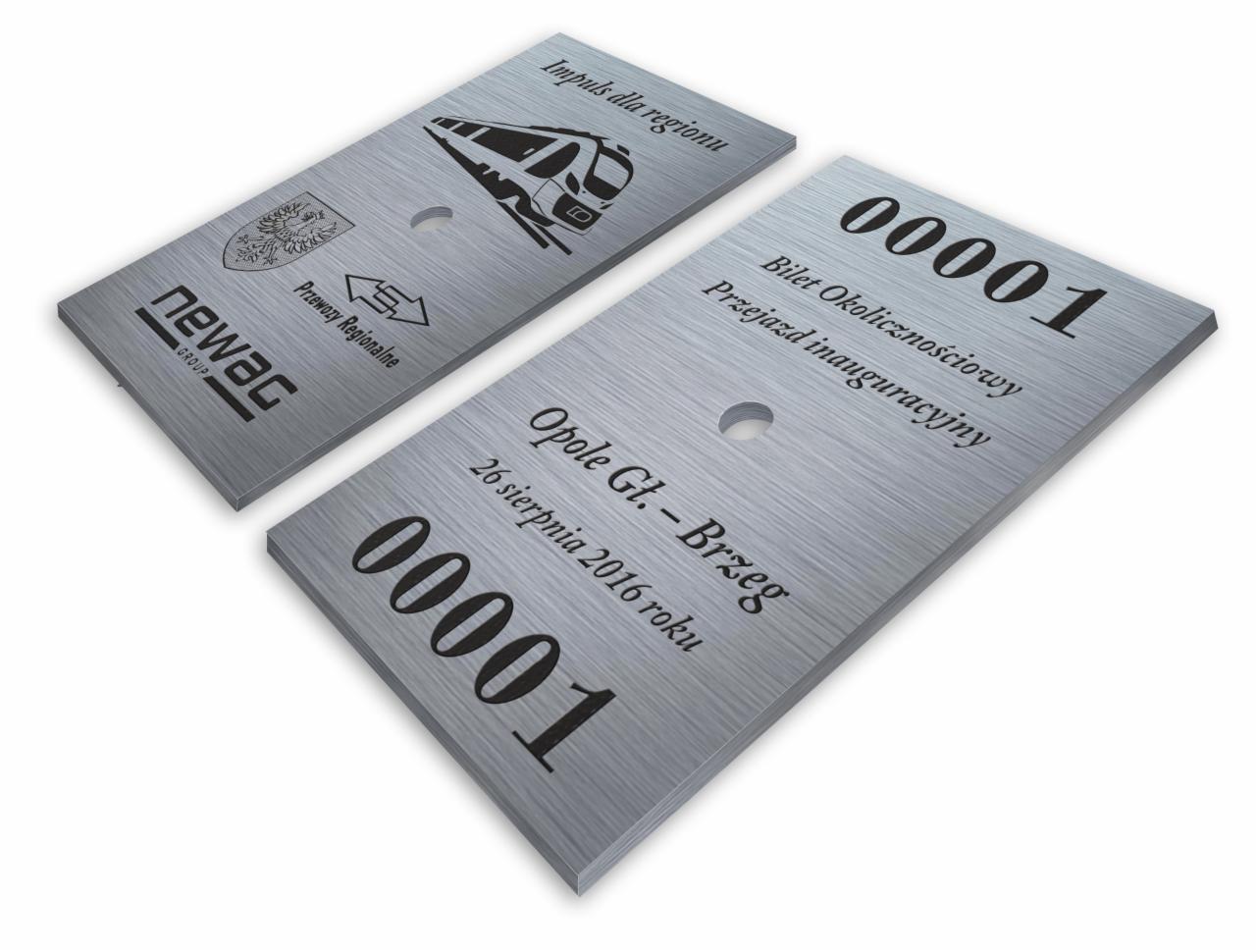 Przykładowy projekt biletu okolicznośćiowego