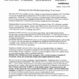 Referencje Kerbi S.C.