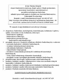 EKSPERTYZY MYKOLOGICZNO - BUDOWLANE - Ekspertyza Techniczna Wrocław