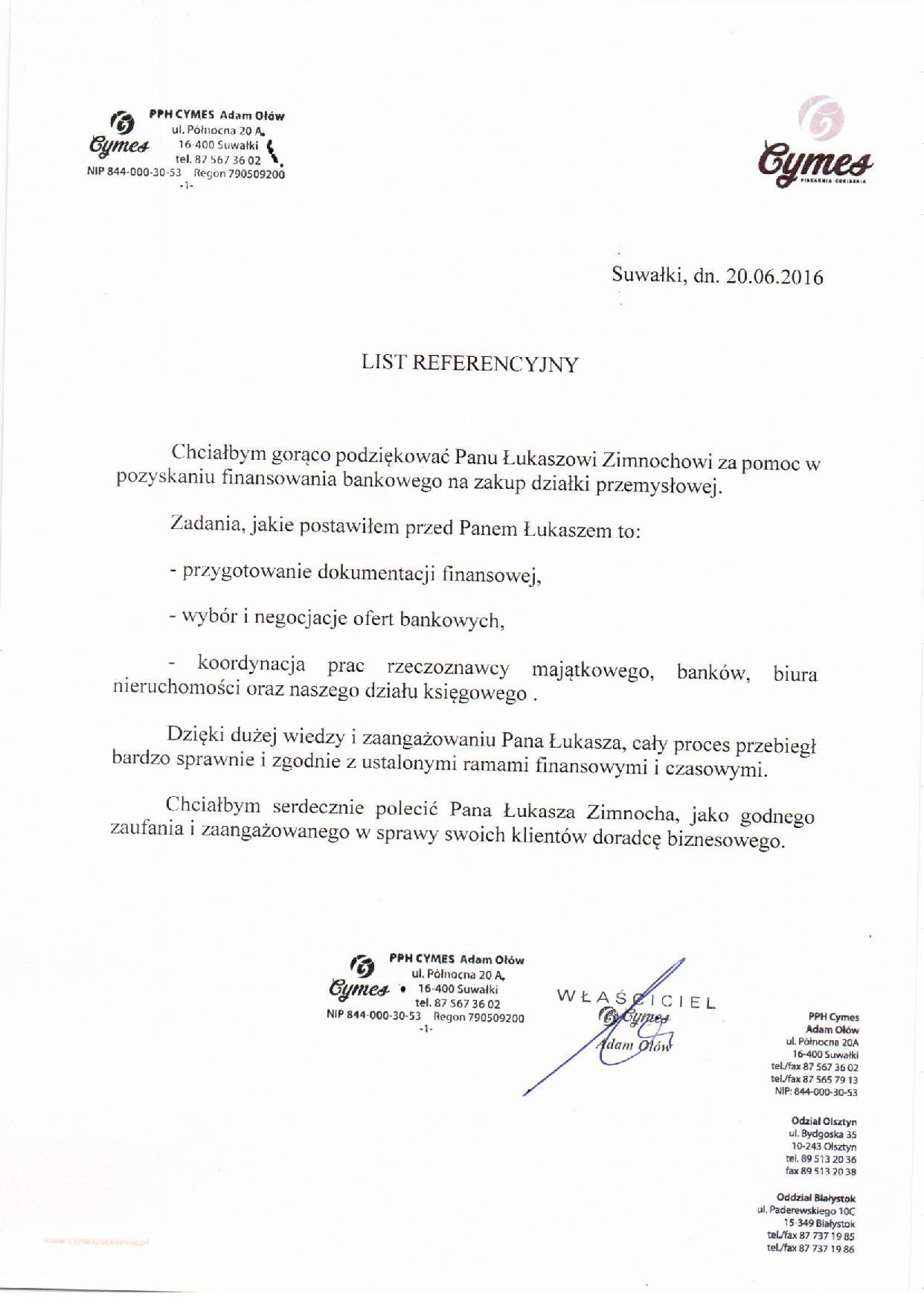 Pozyskanie finansowania na zakup działki pod budowę hali.