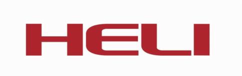 Czerwone logo HELI na białym tle, charakterystyczny krój pisma z zaokrąglonymi krawędziami.