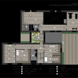 Dom typu stodoła - rzut piętra