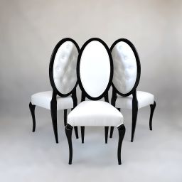 Pikowane krzesła w stylu Glamour
