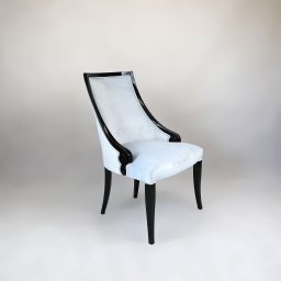Krzesło tapicerowane w stylu Art Deco 
