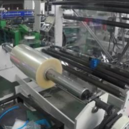 Maszyna do produkcji worków ze zgrzewem bocznym i dennym wyposażona w łamacz foli-odbiór techniczny 2018r