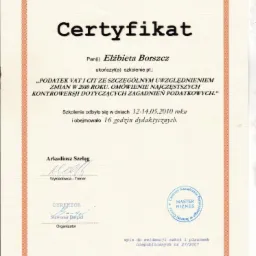 Certyfikat 2