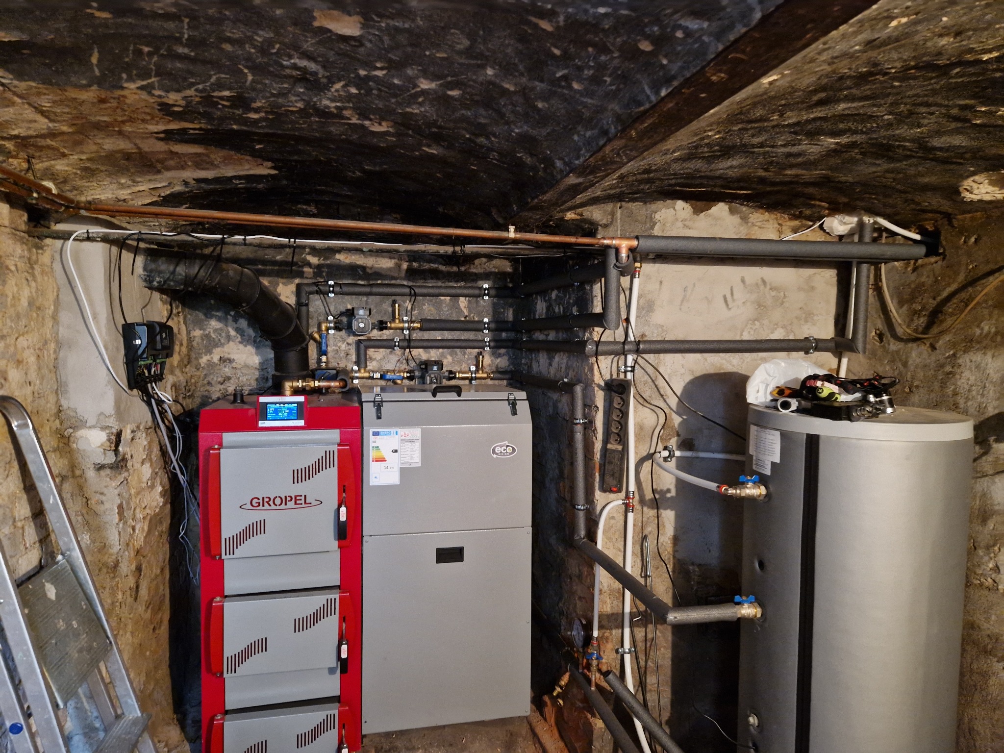 Kotłownia na Pellet z Kotłem Gropel