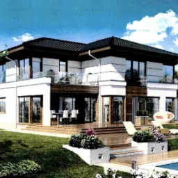 Kredyt hipoteczny na budowę domu. Tutaj zdjęcie jeszcze z projektu.