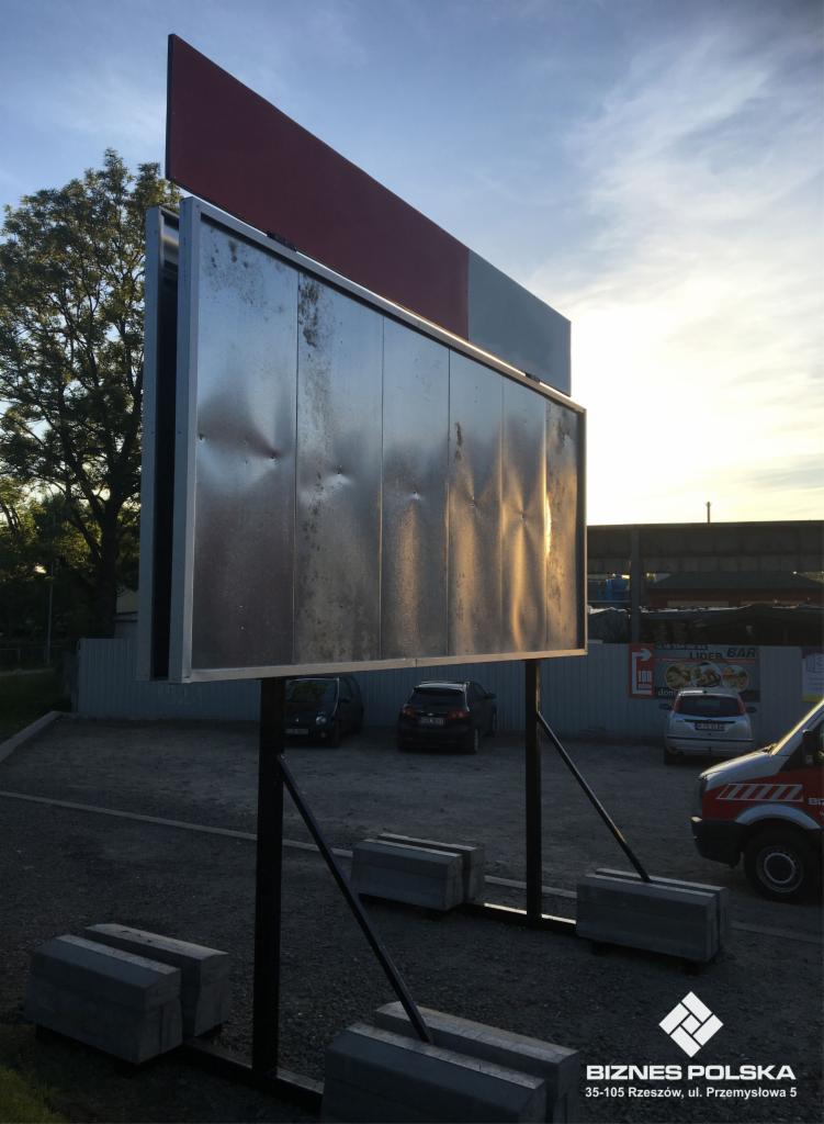 Tablica 502 x 240 cm dwust. z nadstawką