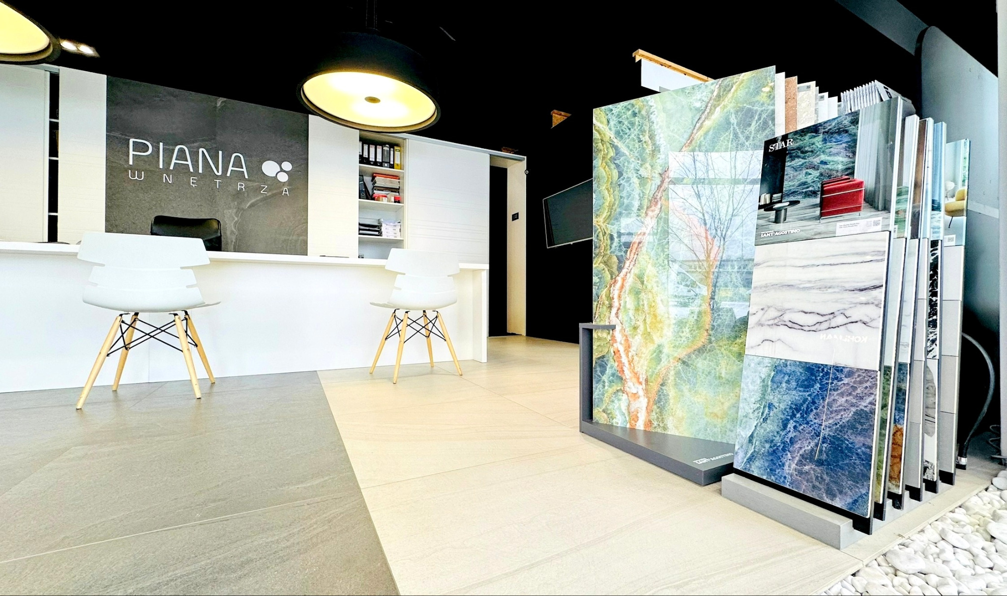 Piana Salon Łazienek Kołobrzeg, gresy wielkoformatowe, płytki łazienkowe, płytki ceramiczne