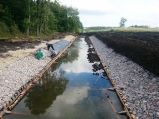 Kopanie stawów faszynowanie umocnienia !!!