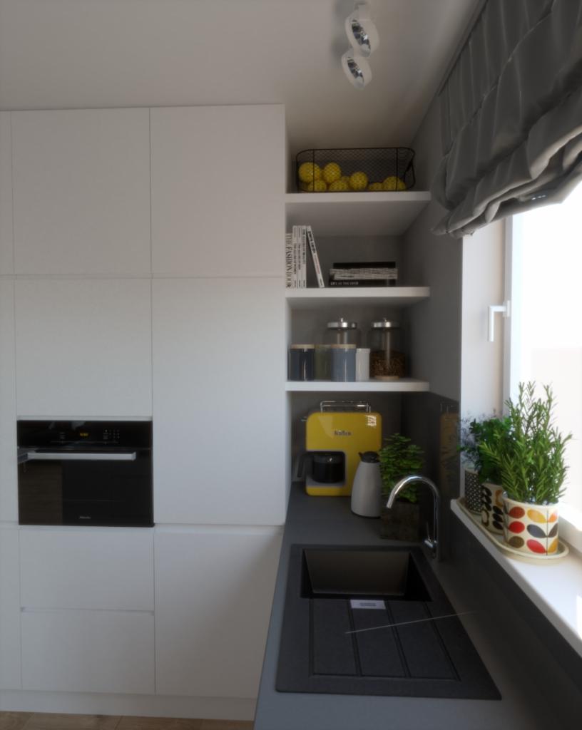 Projekt białej kuchni