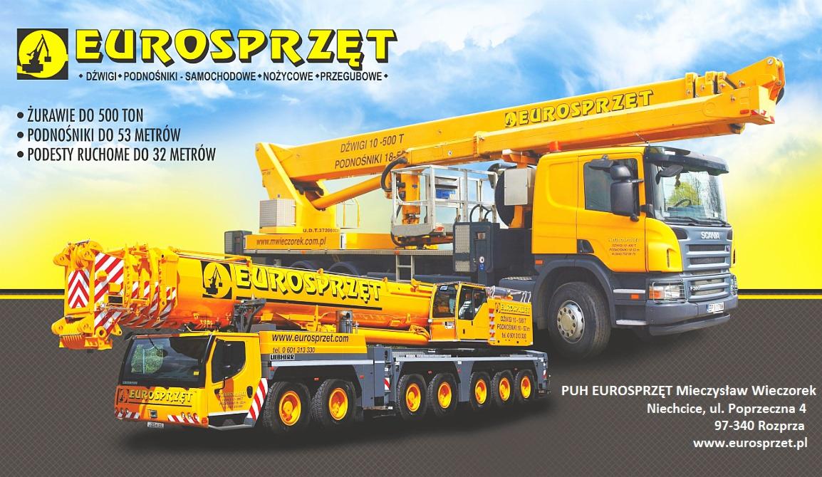 Usługi dźwigowe, żurawie samojezdne, podnośniki