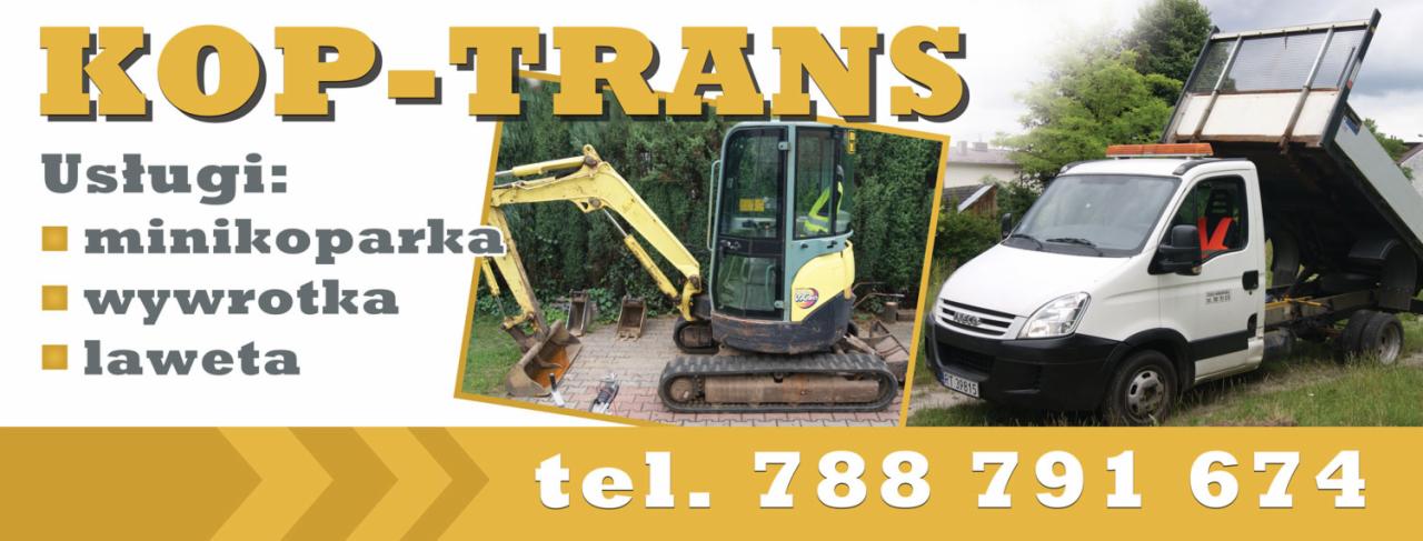 Uslugi minikoparka samochodem wywrotką