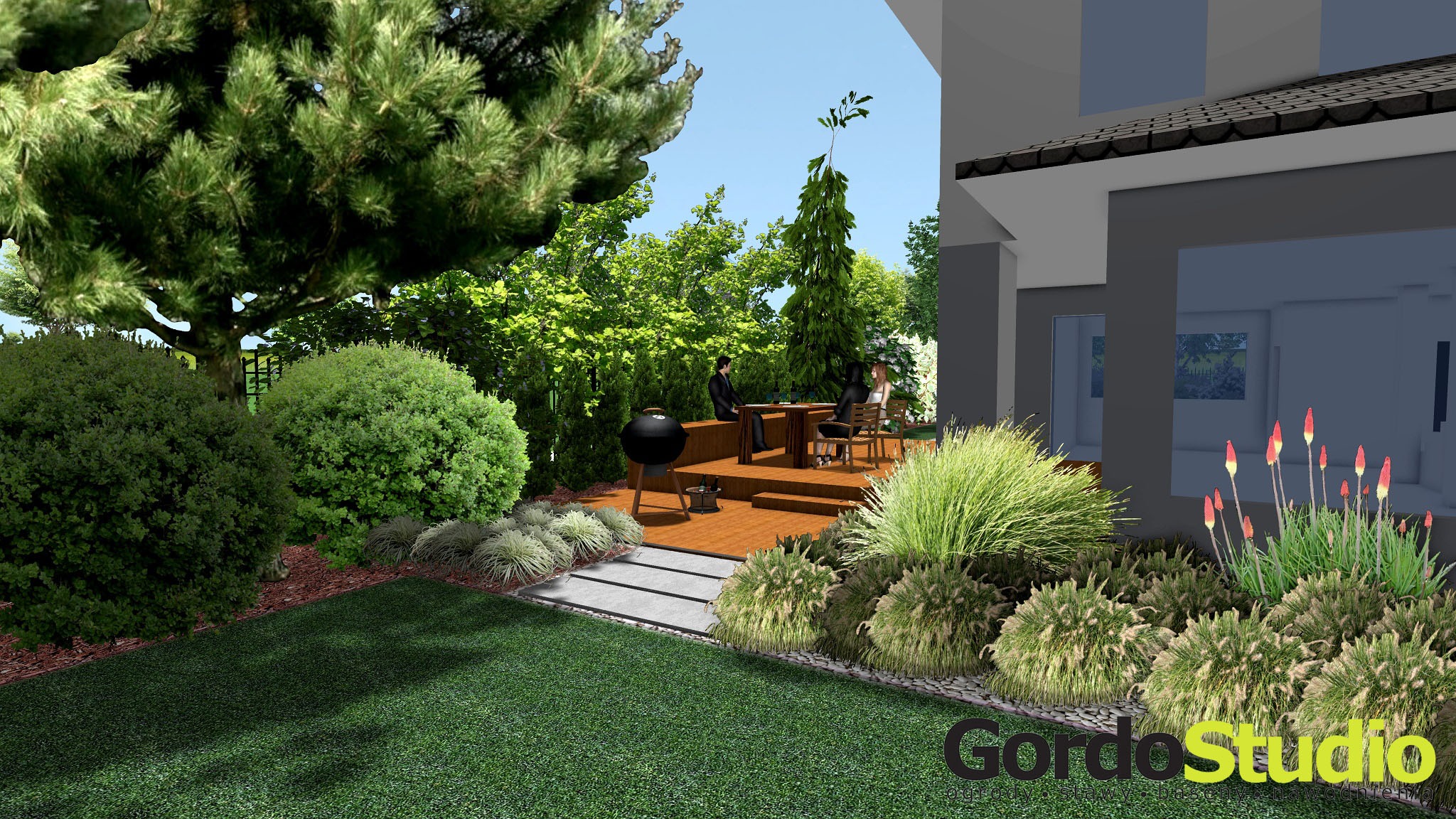 Projekt ogrodu Gordo Studio Gordo Studio Weronika Gładka