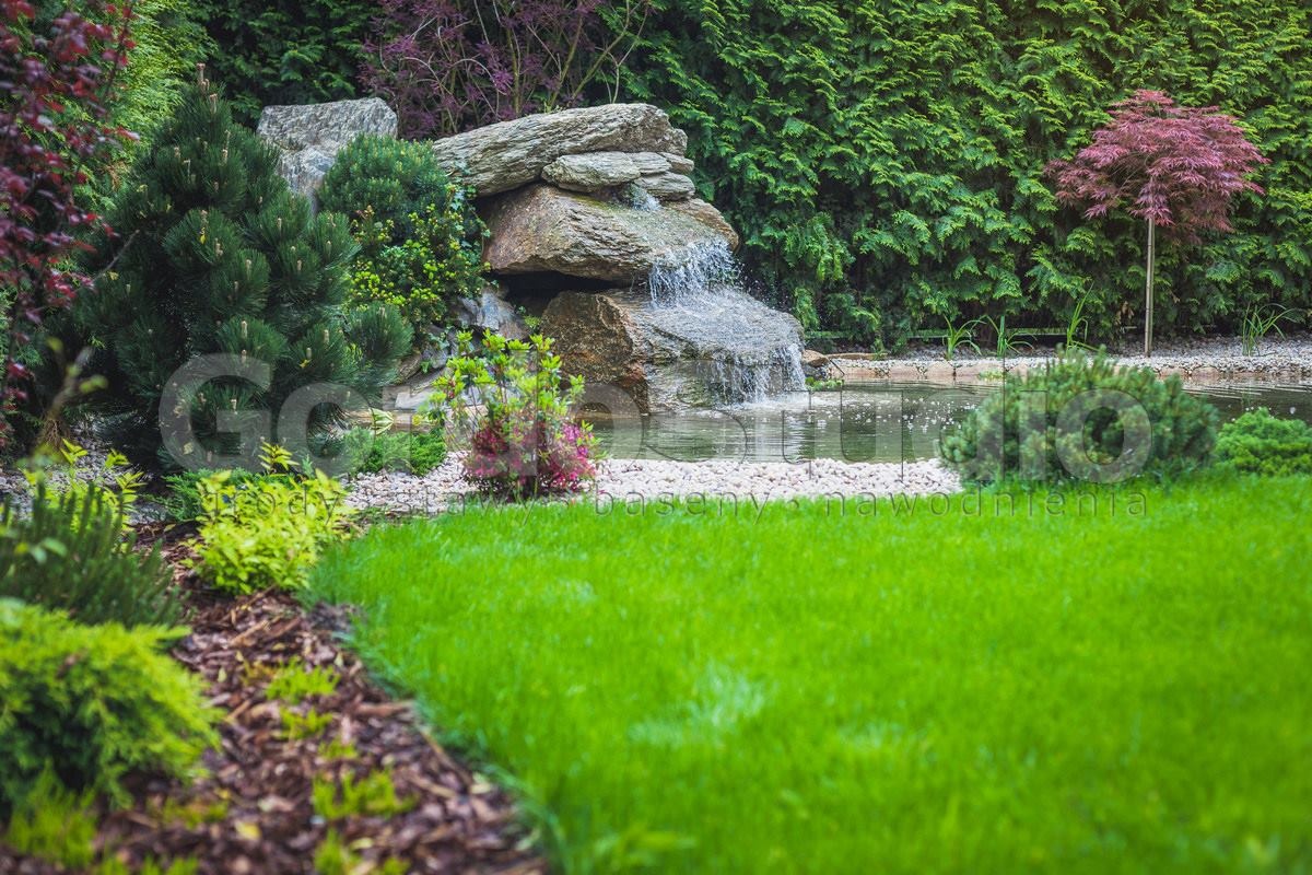 Gordo Studio kaskady oczka wodne trawniki, kompleksowa budowa ogrodów Gordo Studio Weronika Gładka