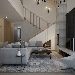 Projekt wnętrza w okolicach Białegostoku. 