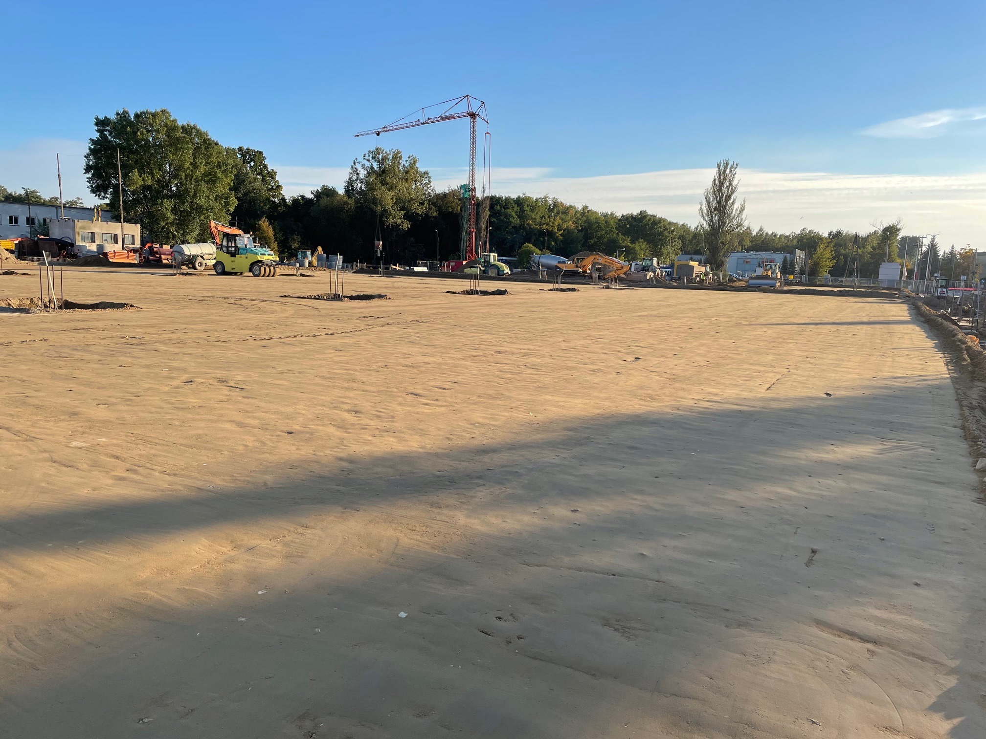 Wykonana stabilizacja pod posadzkę hali magazynowej Warszawa ul. Palisadowa