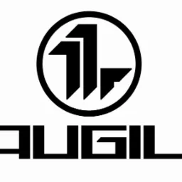 Czarne logo firmy budowlanej '1. BAUGILDE' z symbolem w okręgu, przedstawiającym stylizowaną cyfrę jeden.