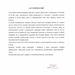 Referencje dla ARLAN Architekci Krajobrazu - 2019